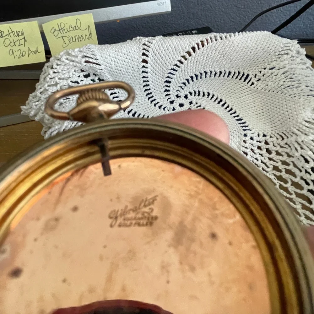 Gibraltar Gold Filled Antique Engraved Bird Pocket Watch Case